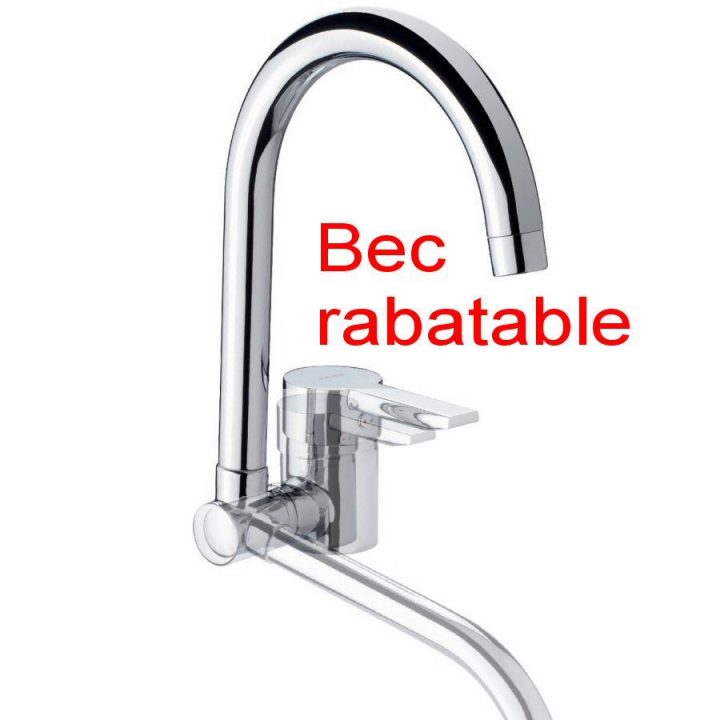 Mitigeur D'évier Sous Fenêtre À Bec Rabattable Kitchen E40 avec Robinet Pliable Sous Fenetre