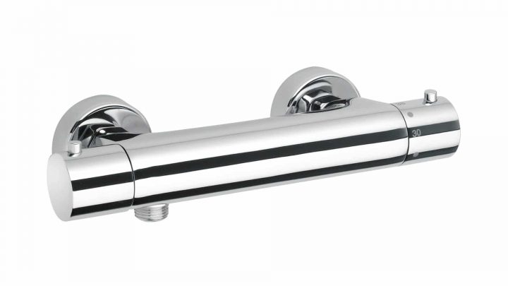 Mitigeur Thermost Douche Nu 88511Th A Cox Paini Porta France destiné Mitigeur Douche Double Sortie