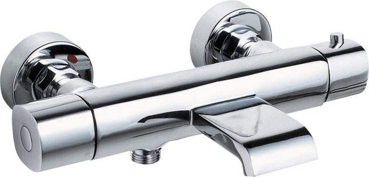 Mitigeur Thermostatique Bain Douche "Carra" | Bricoman tout Mitigeur Entraxe 110 Bricoman