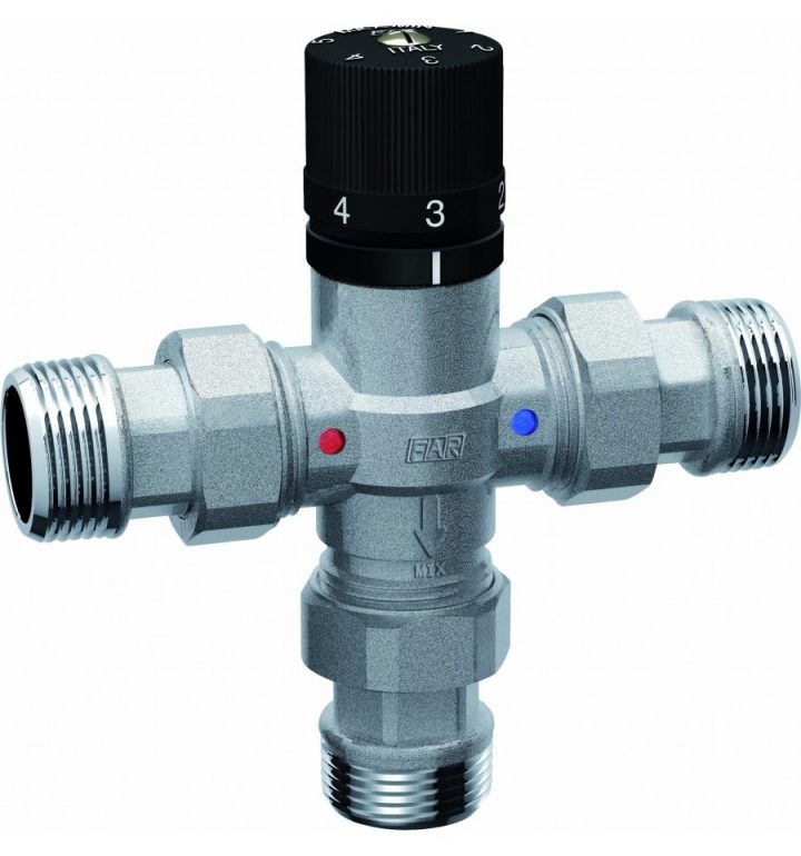 Mitigeur Thermostatique Ecs 95°C Avec Raccord destiné Fonctionnement Robinet Thermostatique