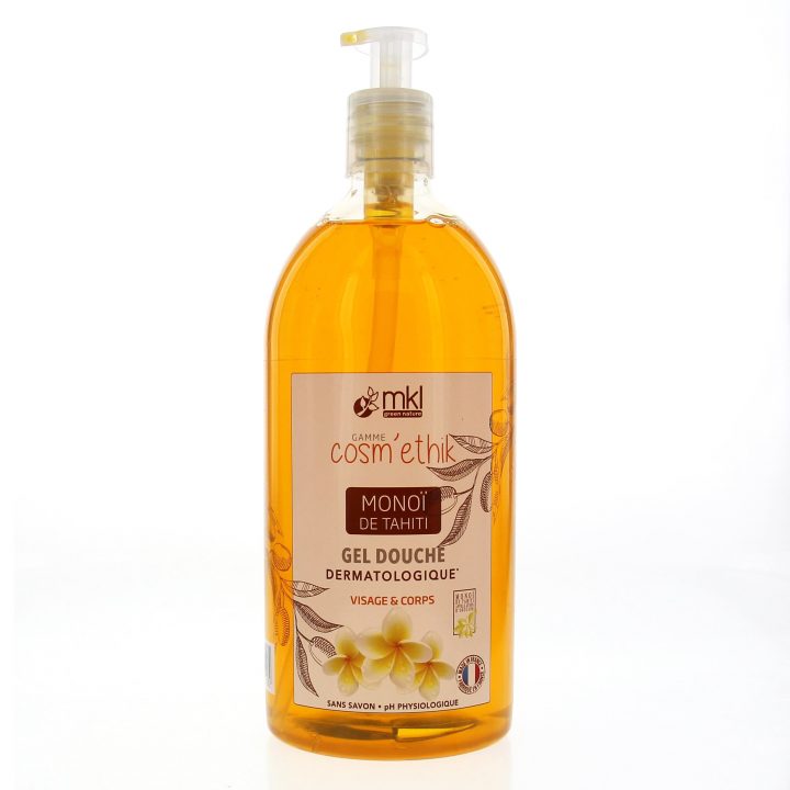 Mkl Cosm'ethik Gel Douche Au Monoï De Tahiti Flacon Pompe 1 Litre tout Gel Douche Monoi