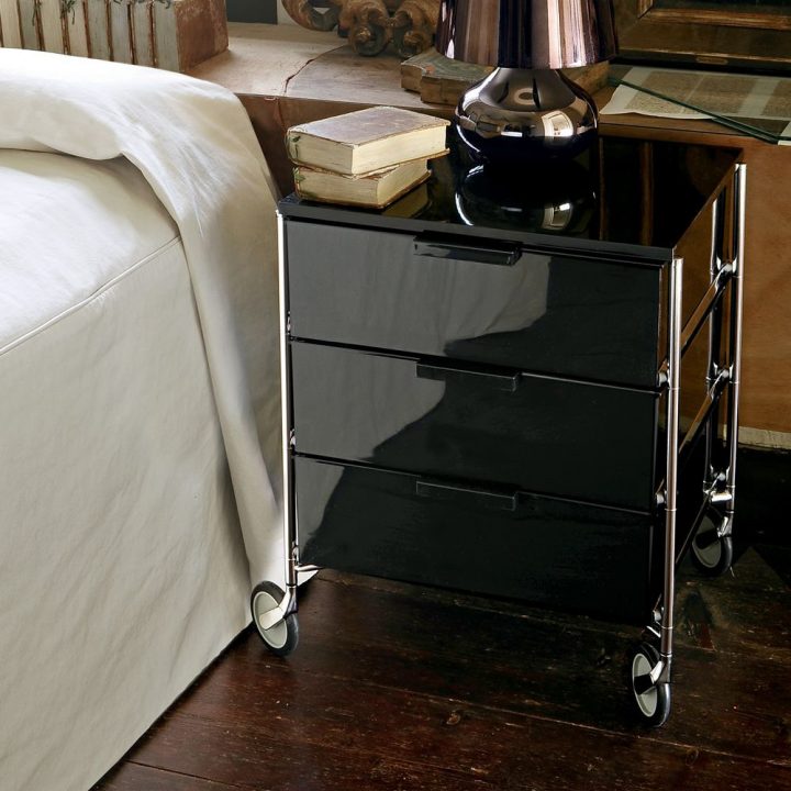 Mobil – Meuble De Rangement Kartell, 3 Tiroirs, En Métal Et à Mobil Meuble