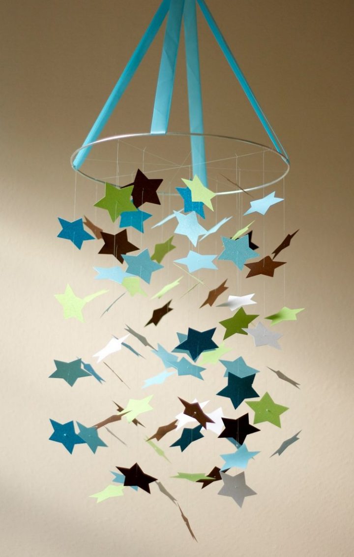 Mobile Bébé À Faire Soi-Même En Papier – Idées Et Instructions à Idée Déco Chambre Bébé À Faire Soi Même