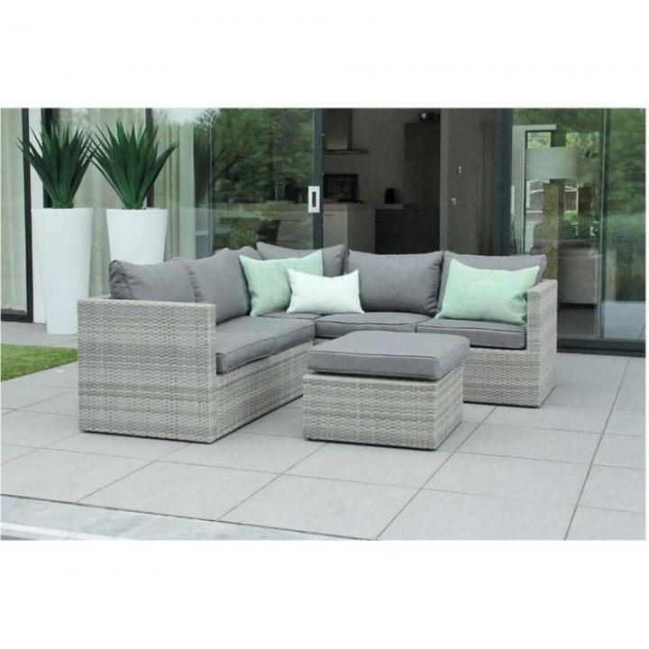 Mobilier De Jardin En Résine Tressée Design Gris Beige intérieur Salon De Jardin Gris Pas Cher