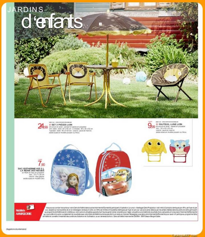 Mobilier De Jardin Enfants Intermarche Avril 2017 pour Mobilier De Jardin Enfant