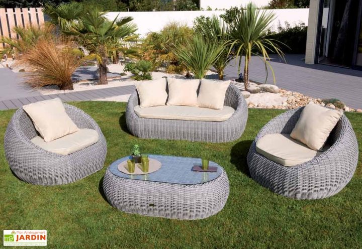 Mobilier De Jardin Tressé Pas Cher – Jardin Piscine Et Cabane serapportantà Salon De Jardin Pas Cher En Resine