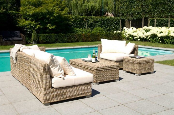 Mobilier Jardin Osier Synthétique – Mailleraye.fr Jardin encequiconcerne Salon De Jardin En Bois Pas Cher