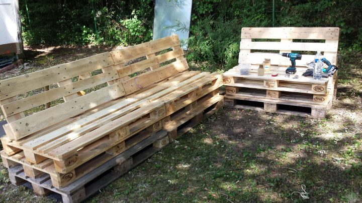 Mobilier Jardin Palette Mobilier De Jardin En Palette tout Fabriquer Meubles Jardin Avec Des Palettes