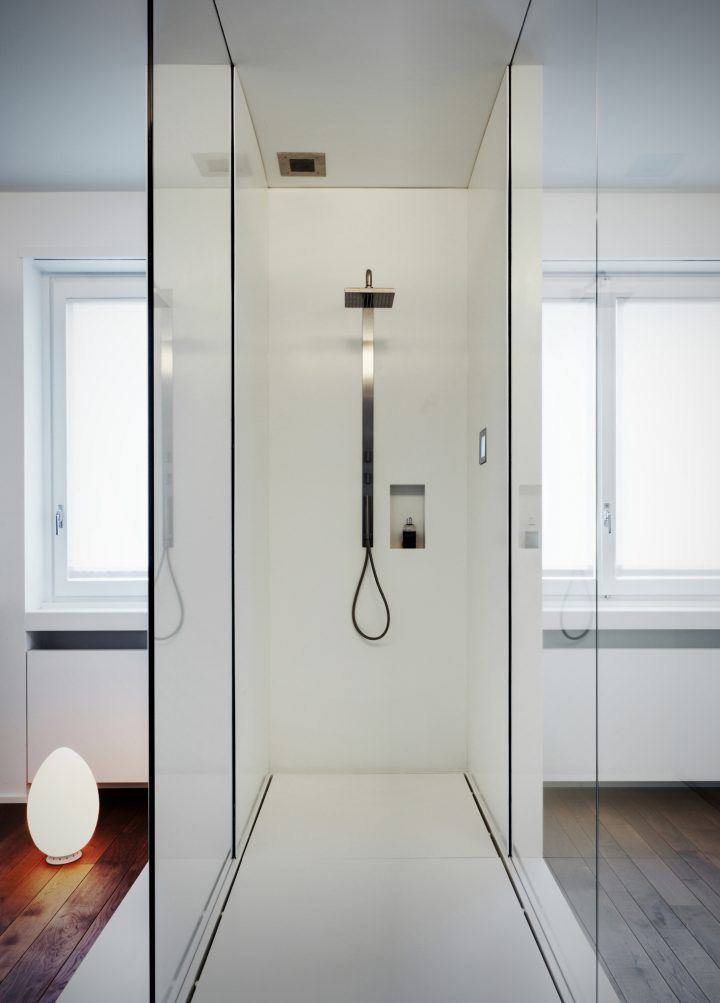 Moderne Avec Une Douche Italienne destiné Pose Douche À L Italienne