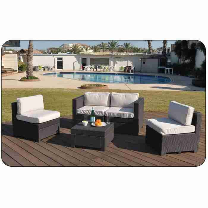 Monaco Salon De Jardin Aspect Rotin Tressé Pas Cher encequiconcerne Salon De Jardin Tressé Pas Cher