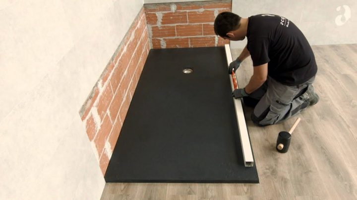 Montage (Einfach) Eimer Maβgeschneiderten Duschplatte Und destiné Receveur De Douche 140X90