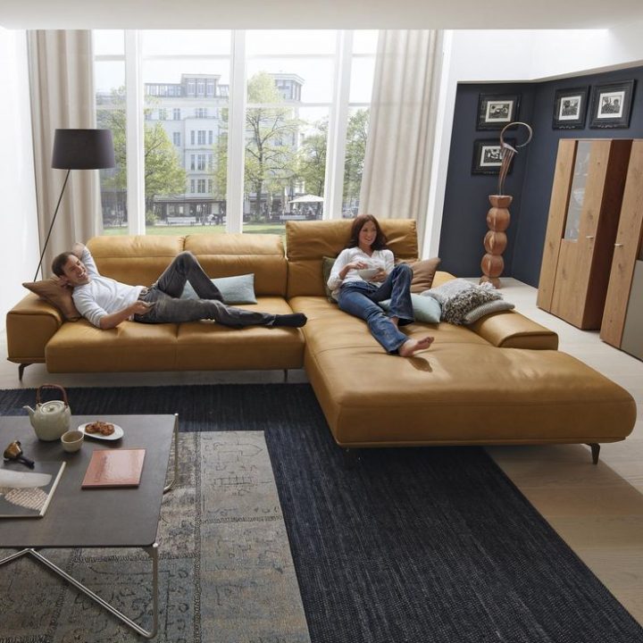 Musterring Leder-Wohnlandschaft Mr 2490 In Braun | Möbel encequiconcerne Mobel Braun