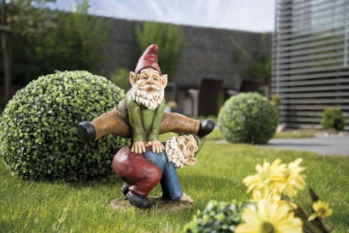 Nains De Jardin Pas Cher, Avec Animaux, En Magnésie Solide dedans Nain De Jardin Pas Cher