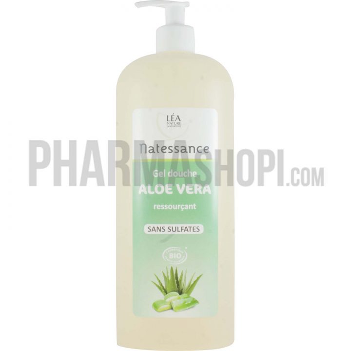 Natessance Gel Douche Aloé Vera Ressourçant Bio Léa Nature – Flacon 1 Litre dedans Gel Douche Sans Sulfate