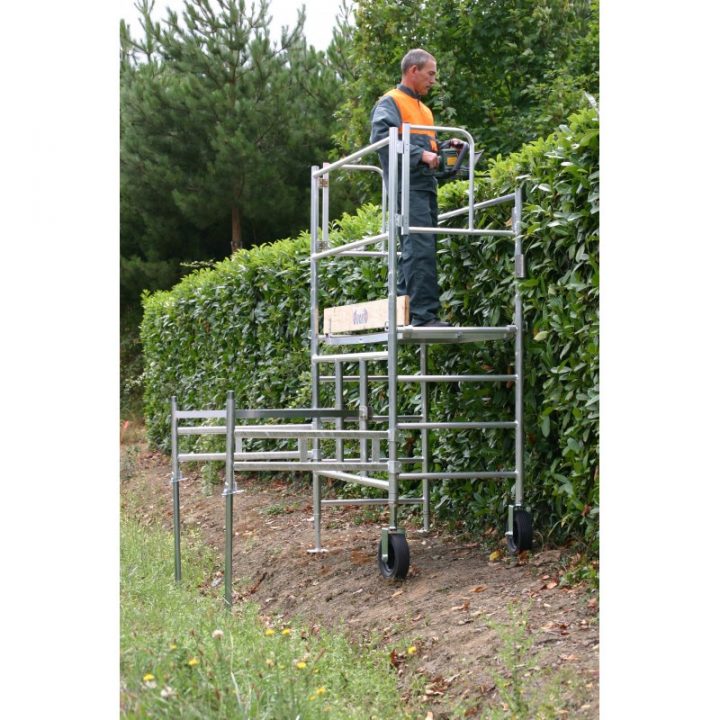 Naturoll 190 – Echafaudage Alu Spécial Paysage intérieur Echafaudage De Jardin