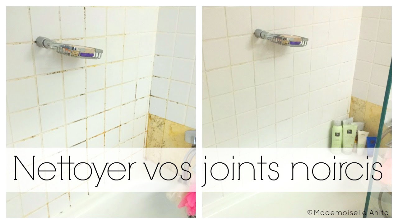 Nettoyer Vos Joints Noircis! Vidéo Astuce concernant Changer Joint Salle De Bain