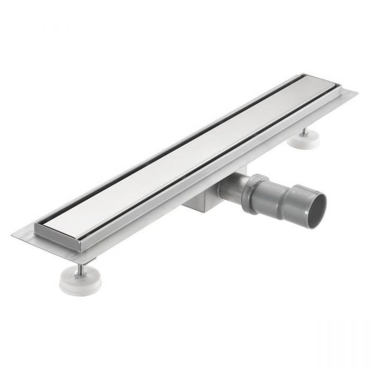 Neu.haus Caniveau De Douche Acier Inoxydable70X7Cm Incl. Siphon Extra Plat encequiconcerne Siphon De Douche Extra Plat