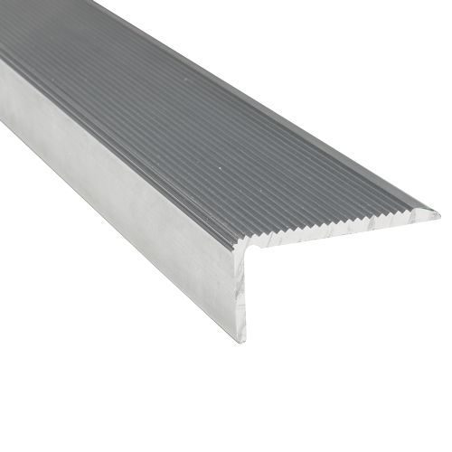 Nez De Marche Antidérapant Strié En Aluminium – Virages encequiconcerne Nez De Marche Extérieur En Pierre