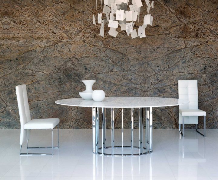 Nizza Chaise Rembourrée Avec Dossier Haut destiné Chaise Salle À Manger Design Italien