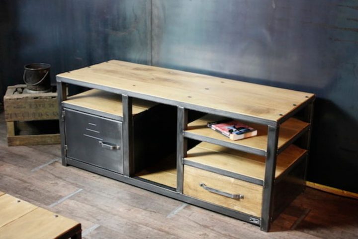Nos Meubles Tv De Style Industriel Par Micheli Design | Homify destiné Meuble Industriel