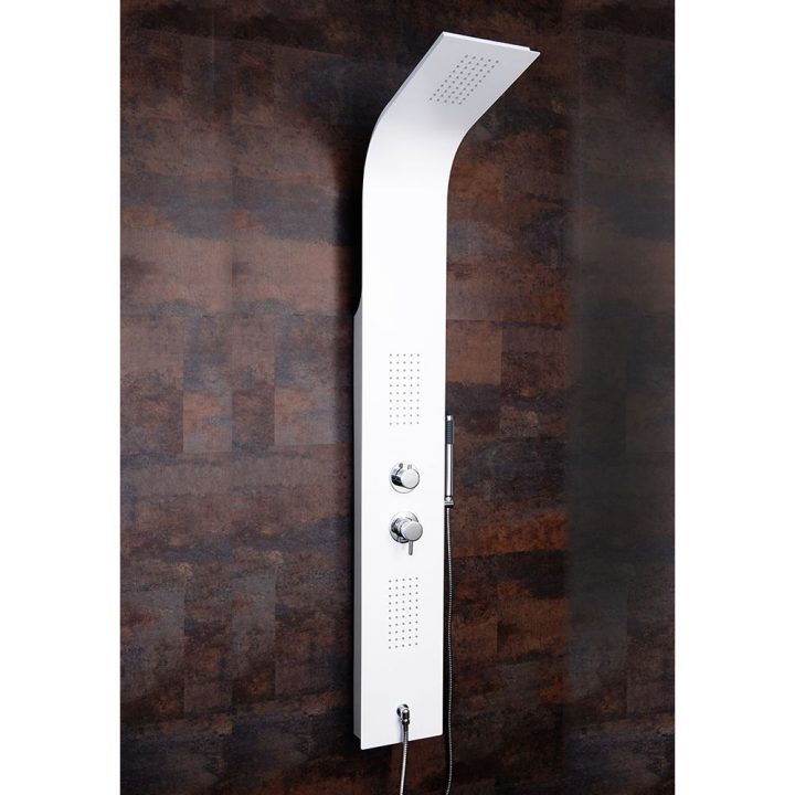 Notre Colonne De Douche Hydromassante Mécanique Blanche dedans Colonne De Douche Blanche