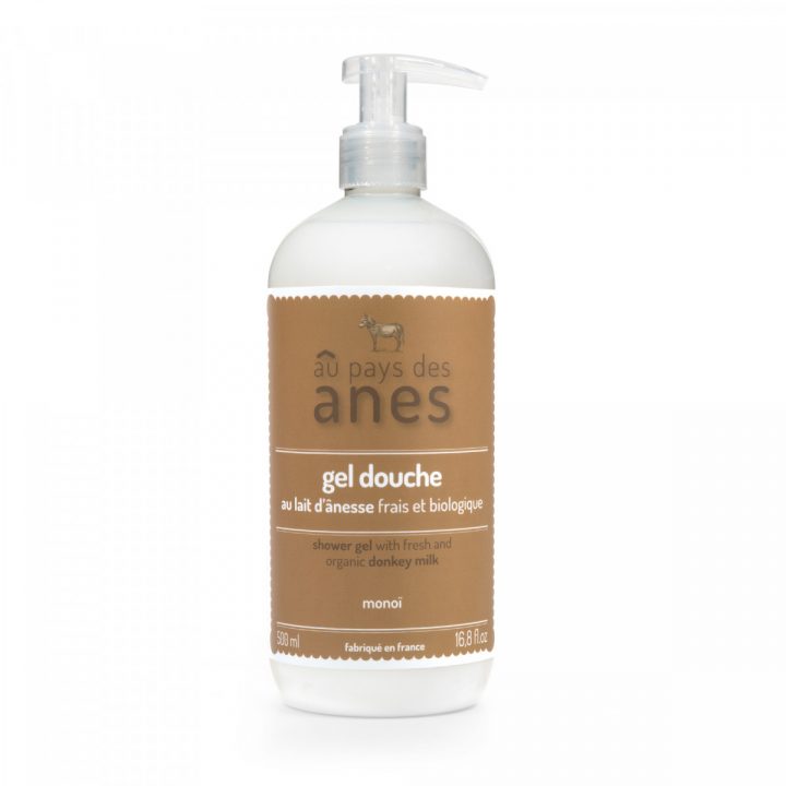 Notre Gel Douche Monoï 500 Ml Au Lait D'ânesse | Au Pays Des Ânes avec Gel Douche Monoi