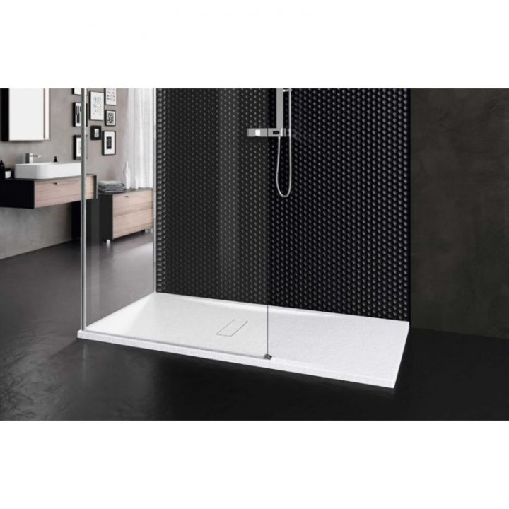 Novellini Receveur De Douche Custom Touch 160X80 Cm Rectangulaire Épaisseur  3,5 Cm encequiconcerne Receveur De Douche 160X80