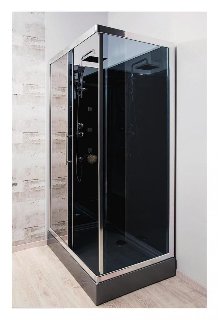 Ondée – Cabine De Douche Rectangulaire 120 X 80 Cm Porte Coulissante Six  Buses Hydromassantes – Delline tout Cabine De Douche 70X120