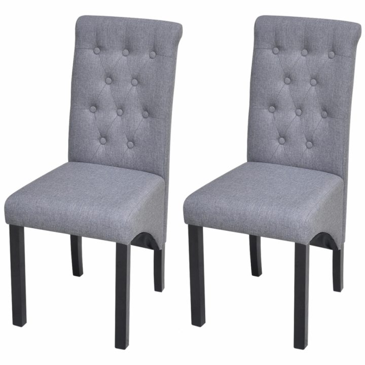 Only 111.76€, 2 Chaises Salle À Manger Tissu Gris Foncé Dossier Haut – Lovdock serapportantà Chaise Haut Dossier Salle A Manger Only 111.76€, 2 Chaises Salle À Manger Tissu Gris Foncé Dossier Haut – Lovdock serapportantà Chaise Haut Dossier Salle A Manger