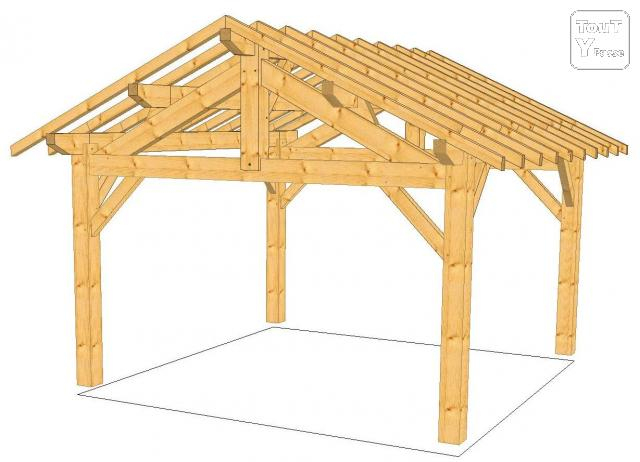 Ossature Abri Bois En Kit Haute-Saône avec Plan Abri De Jardin En Bois Gratuit