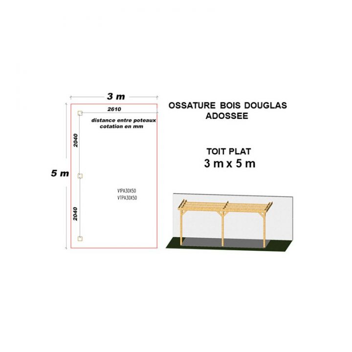 Ossature Bois : Charpente Toit Plat Adossé – Prix Usine concernant Charpente Toit Plat Ossature Bois