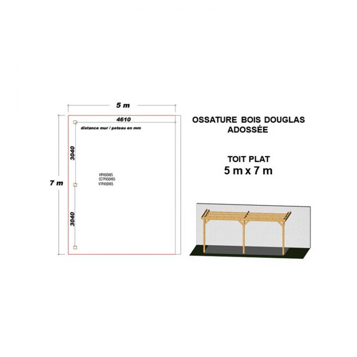 Ossature Bois : Charpente Toit Plat Adossé – Prix Usine pour Charpente Toit Plat Ossature Bois