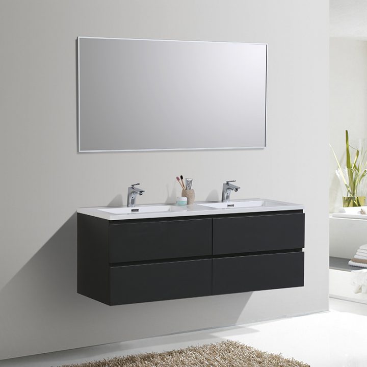 Pack Meuble Double Vasque Alicia 140 Cm En 4 Coloris à Meuble Salle De Bain 130 Cm Pack Meuble Double Vasque Alicia 140 Cm En 4 Coloris à Meuble Salle De Bain 130 Cm