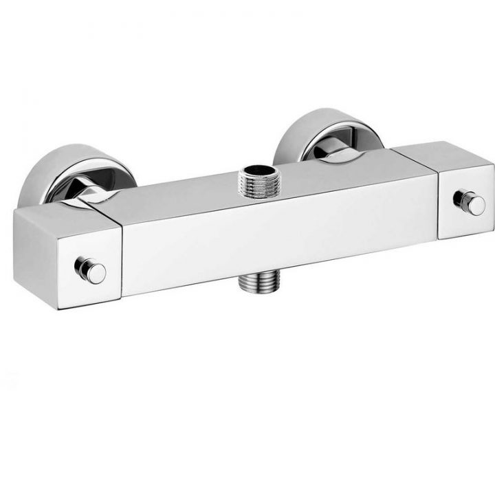 Paffoni Série Level Mitigeur Thermostatique Douche – Chromé – (Code  Leq269Cr) dedans Mitigeur Douche Double Sortie