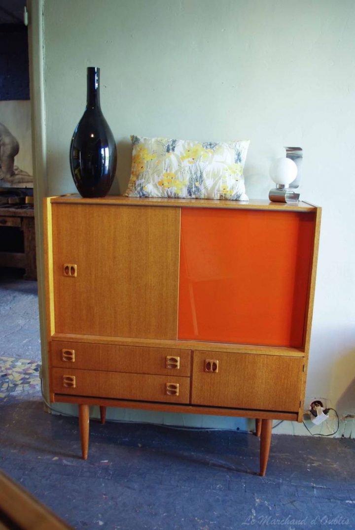 Paire De Meubles Scandinaves Des Années 60 Par Le Marchand D encequiconcerne Meuble Année 60