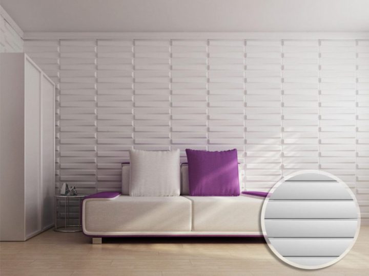 Panneau Mural 3D Strait À Peindre – Pack De 3M² à Revetement Mural 3D Castorama