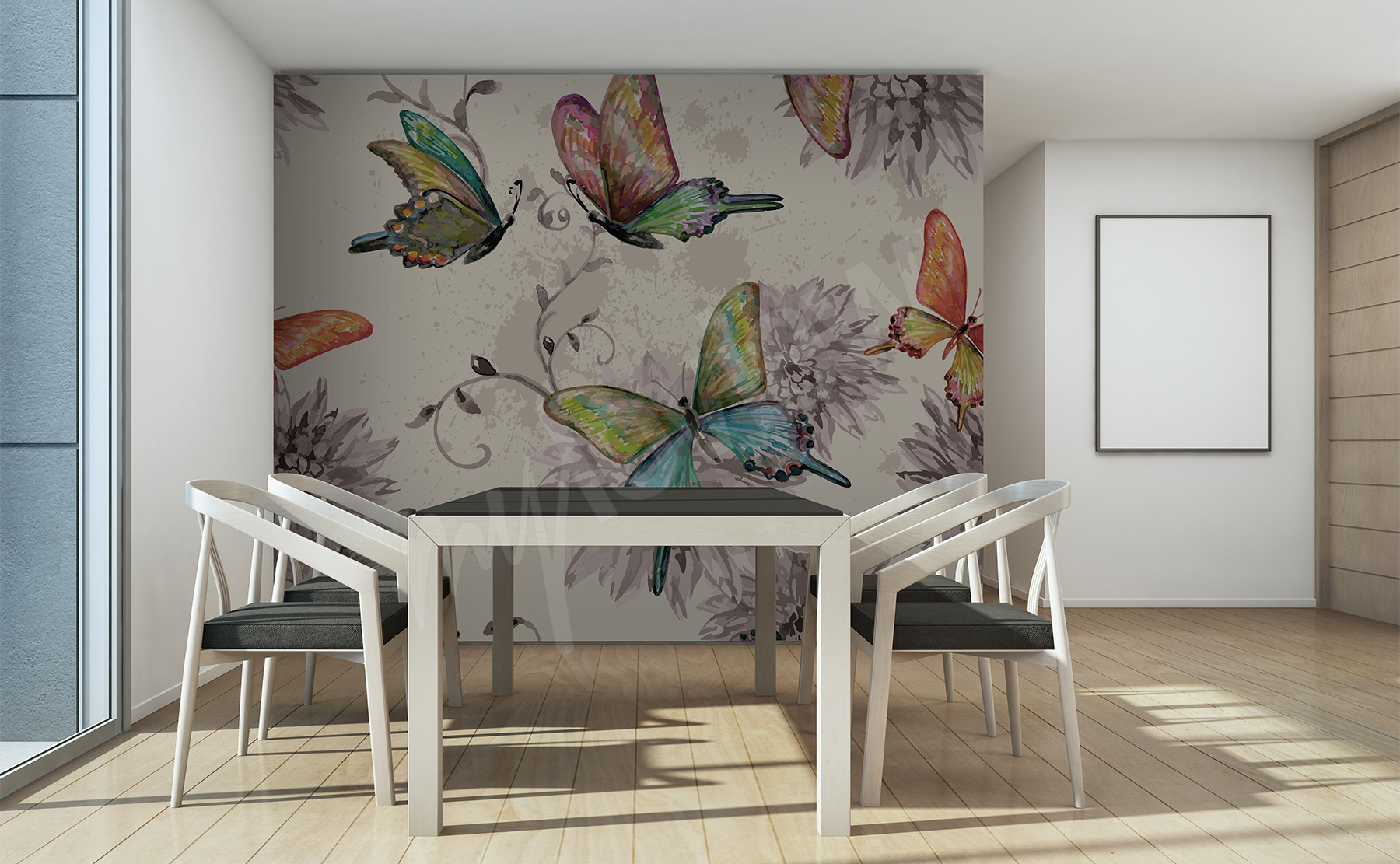 Papiers Peints Salle À Manger •mur Aux Dimensions | Myloview.fr encequiconcerne Papier Peint Pour Salon Et Salle À Manger
