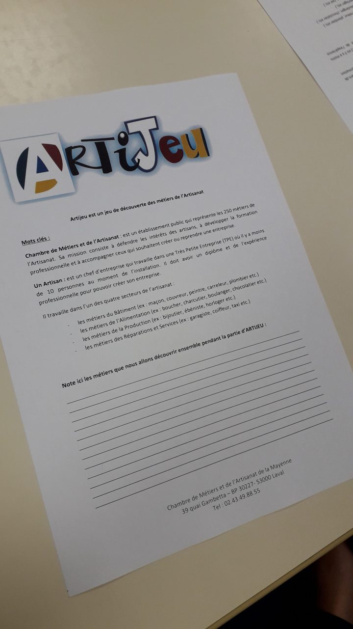 Parler Apprentissage Et Artisanat Au Collège | Collège Louis à Chambre Des Metiers Laval