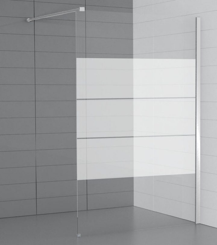 Paroi De Douche À L'italienne Largeur 140 Cm En Verre 6 Mm à Largeur Douche Italienne