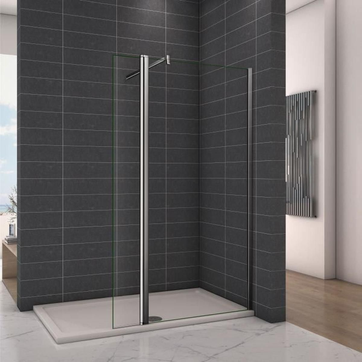 Paroi De Douche Avec Volet Pivotant 50+40X200Cm Modèle D' Itaroi Avec Une  Barre 70-120Cm encequiconcerne Porte De Douche Pivotant