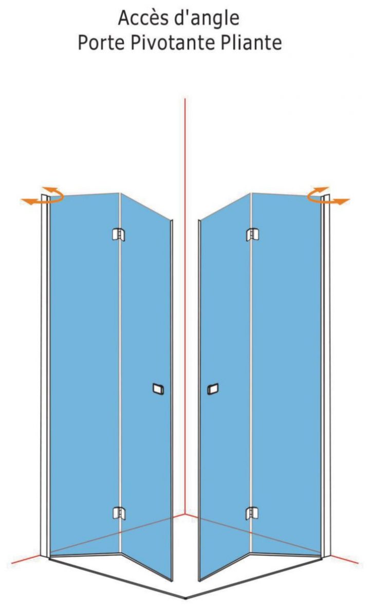Paroi De Douche Domino Pivotante Pliante, Côté Gauche, L 90X H 200 Cm, Verre Transparent, Profilé Chromé tout Porte De Douche Accordéon Paroi De Douche Domino Pivotante Pliante, Côté Gauche, L 90X H 200 Cm, Verre Transparent, Profilé Chromé tout Porte De Douche Accordéon