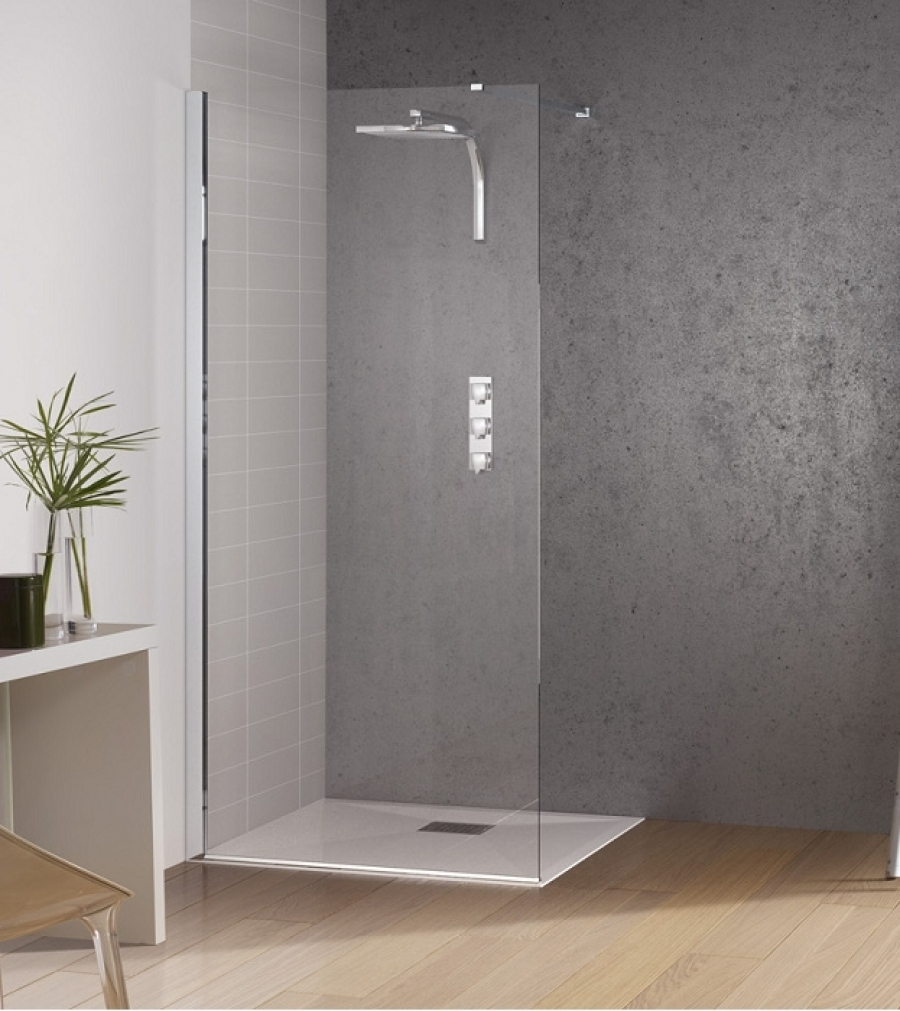 Paroi De Douche Fixe Kinespace Solo 70 Cm dedans Porte De Douche Pivotant