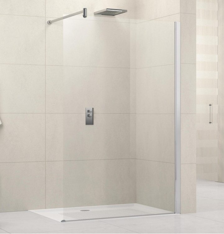 Paroi De Douche Fixe Lunes H 60Cm Serigraphie Silver intérieur Paroi De Douche 60 Cm