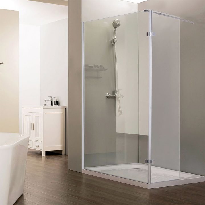 Paroi De Douche Fixe Sturdy Verre 10 Mm Avec Retour – 100+40 X 200 Cm tout Paroi De Douche Fixe 140 Paroi De Douche Fixe Sturdy Verre 10 Mm Avec Retour – 100+40 X 200 Cm tout Paroi De Douche Fixe 140