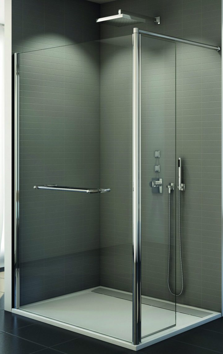 Paroi De Douche Fun Duo Fixe + Élément Pivotant – Verre encequiconcerne Porte De Douche Pivotant 90