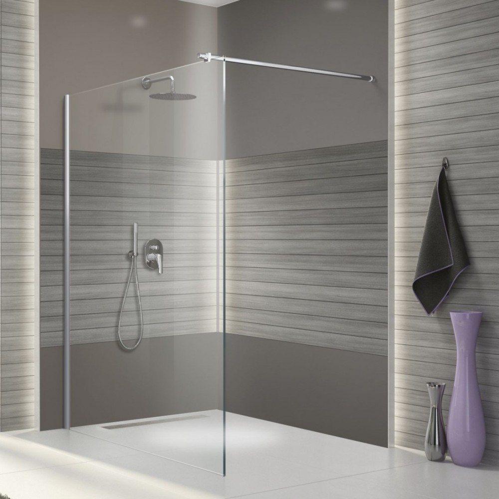 Paroi De Douche Open - Verre Transparent - Profilé Argent - 120 Cm Leda Sur Bricozor tout Paroie De Douche 120 Paroi De Douche Open - Verre Transparent - Profilé Argent - 120 Cm Leda Sur Bricozor tout Paroie De Douche 120