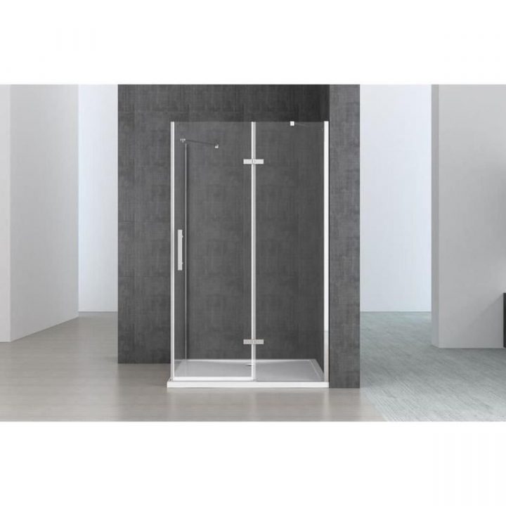 Paroi De Douche Pare-Douche Porte De Douche Cabine De Douche encequiconcerne Receveur De Douche 100X90