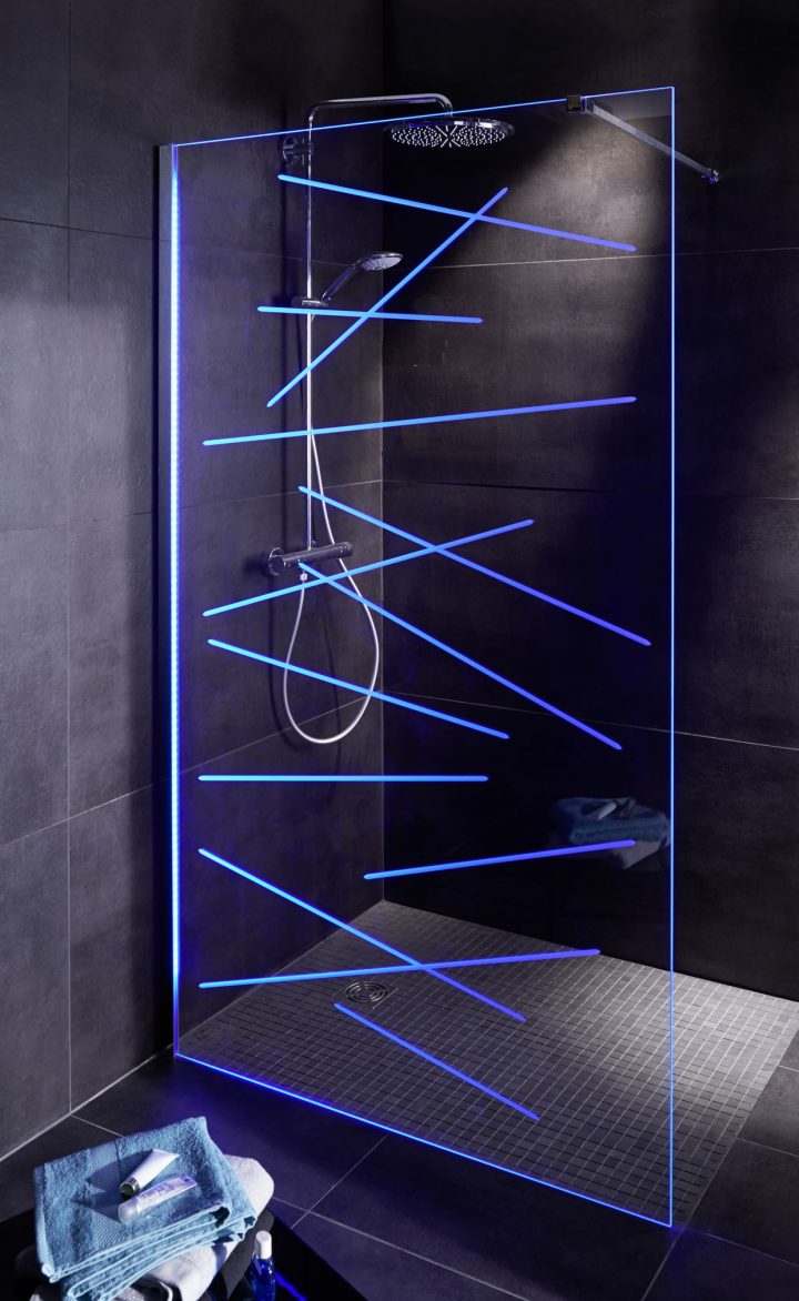 Paroi De Douche Vitrée En Led Prestige Vegas De Lapeyre avec Pare Douche Lapeyre Paroi De Douche Vitrée En Led Prestige Vegas De Lapeyre avec Pare Douche Lapeyre
