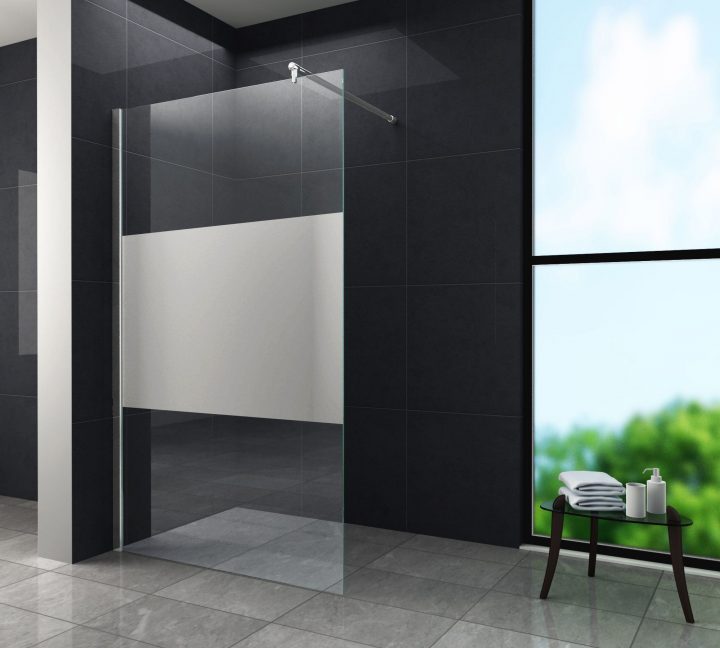 Paroi Fixe Robusta 160Cm Semi Sablée Opaque encequiconcerne Paroie Douche Italienne
