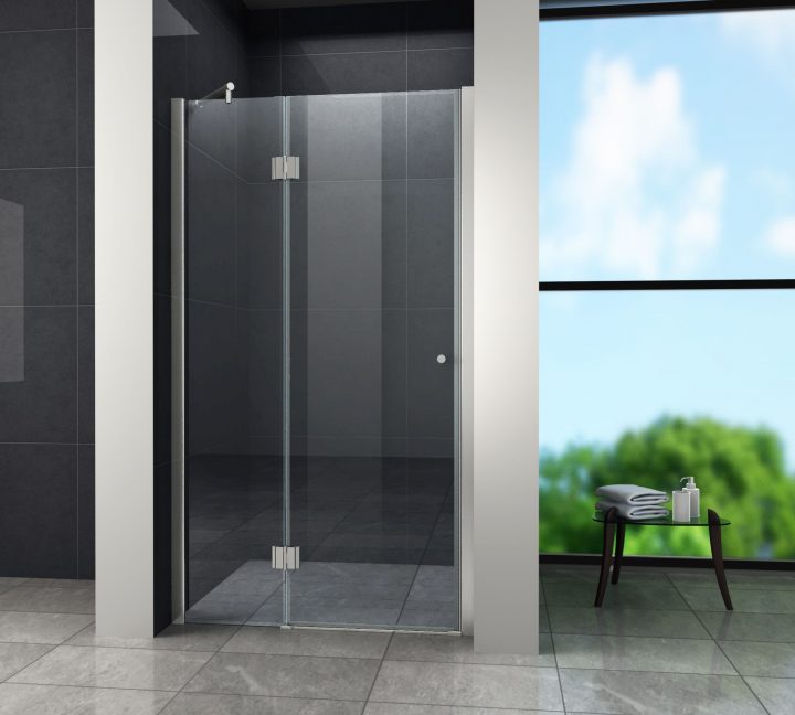 Paroi + Porte De Douche 140-144Cm encequiconcerne Paroi De Douche Fixe 140